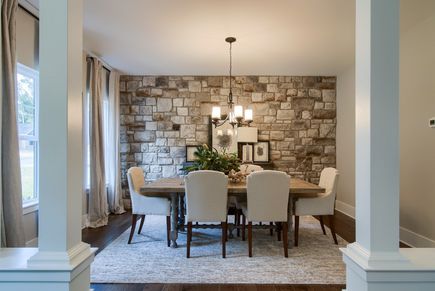 Dining Room of a home in Rockville Community from Garman Builders