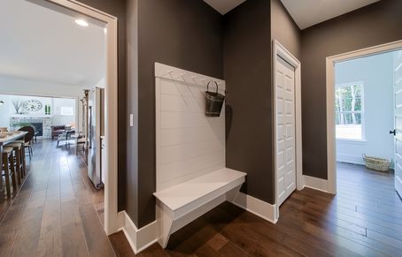 Mudroom of a home in Rockville Community from Garman Builders