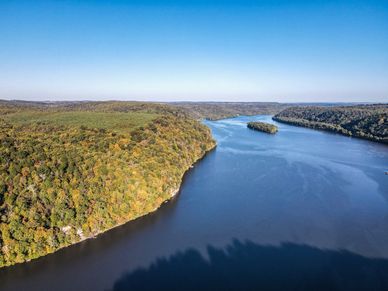 Drone photo of Rockville Community from Garman Builders