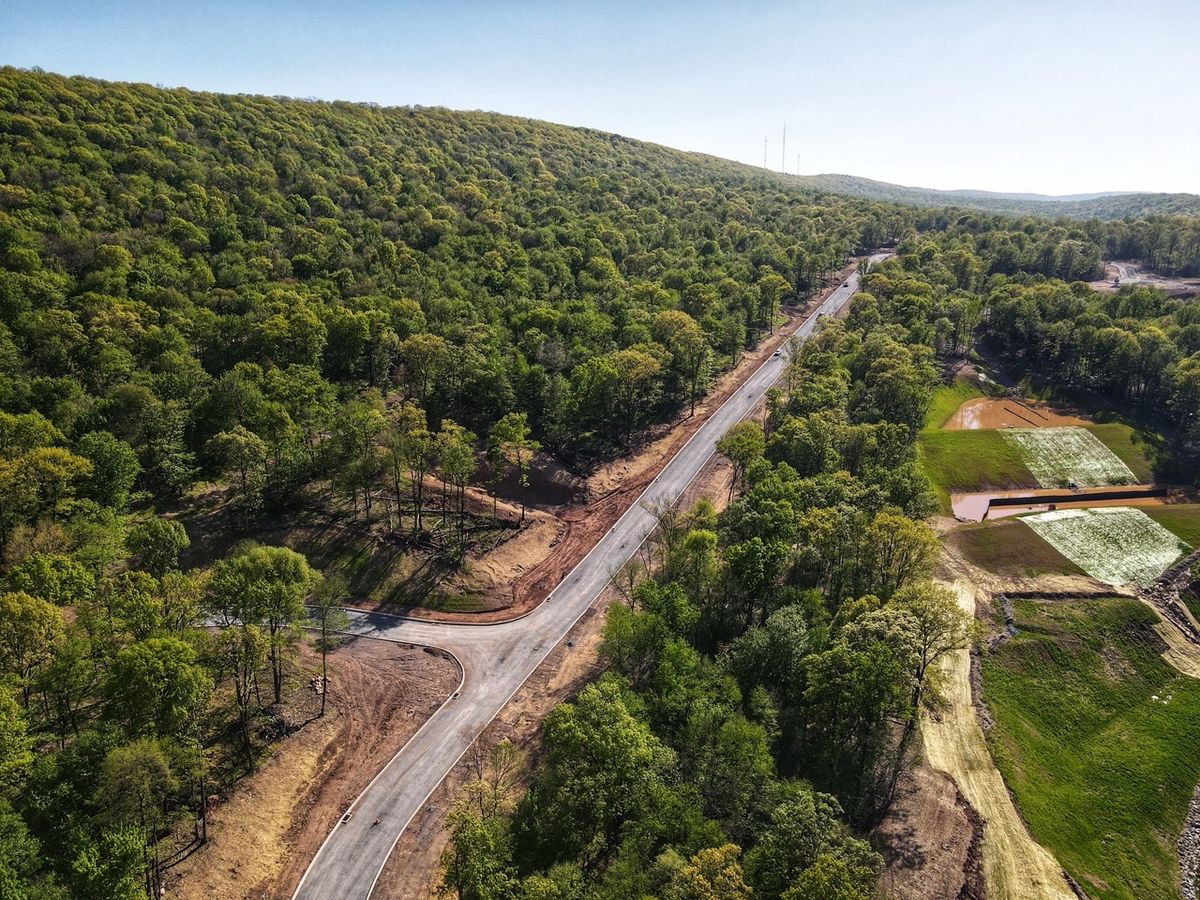 Drone photo of Rockville Community from Garman Builders