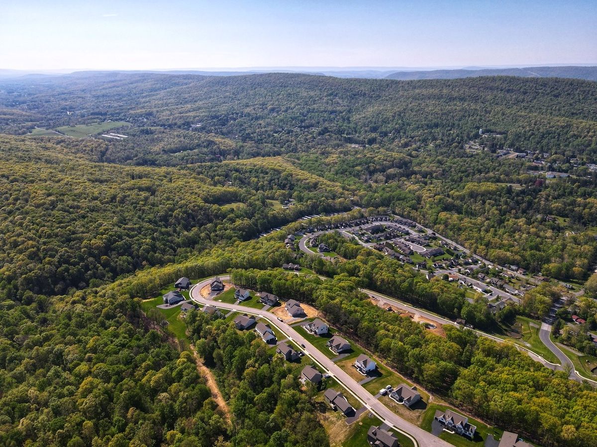 Drone photo of Rockville Community from Garman Builders