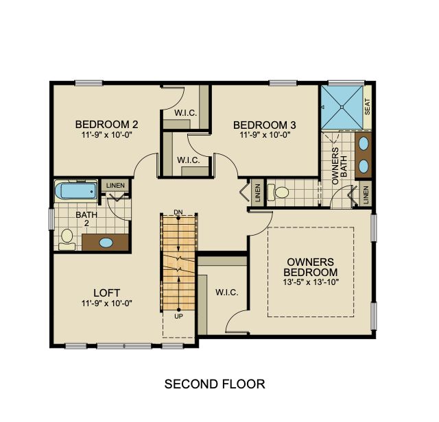 Floorplan of the Cooper Model from Garman Builders