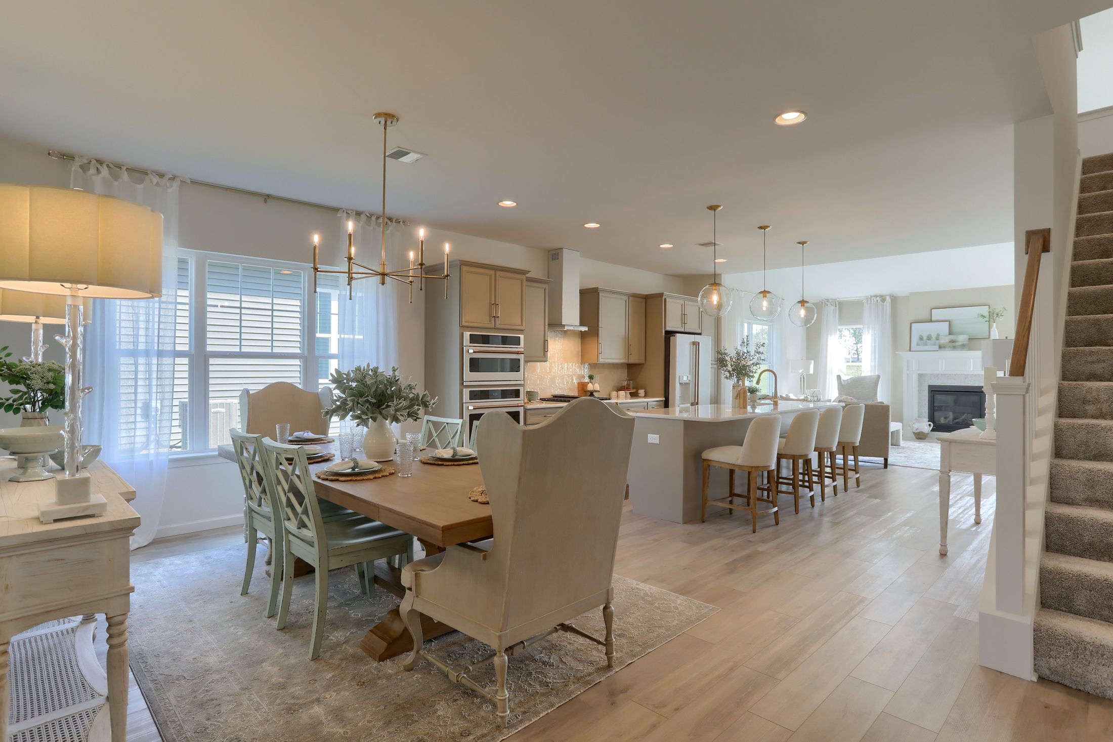 Dining Room and Kitchen in a Wynfield at Annville home from Garman Builders