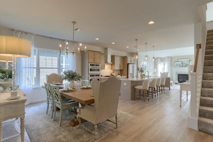 Dining Room and Kitchen in a Wynfield at Annville home from Garman Builders