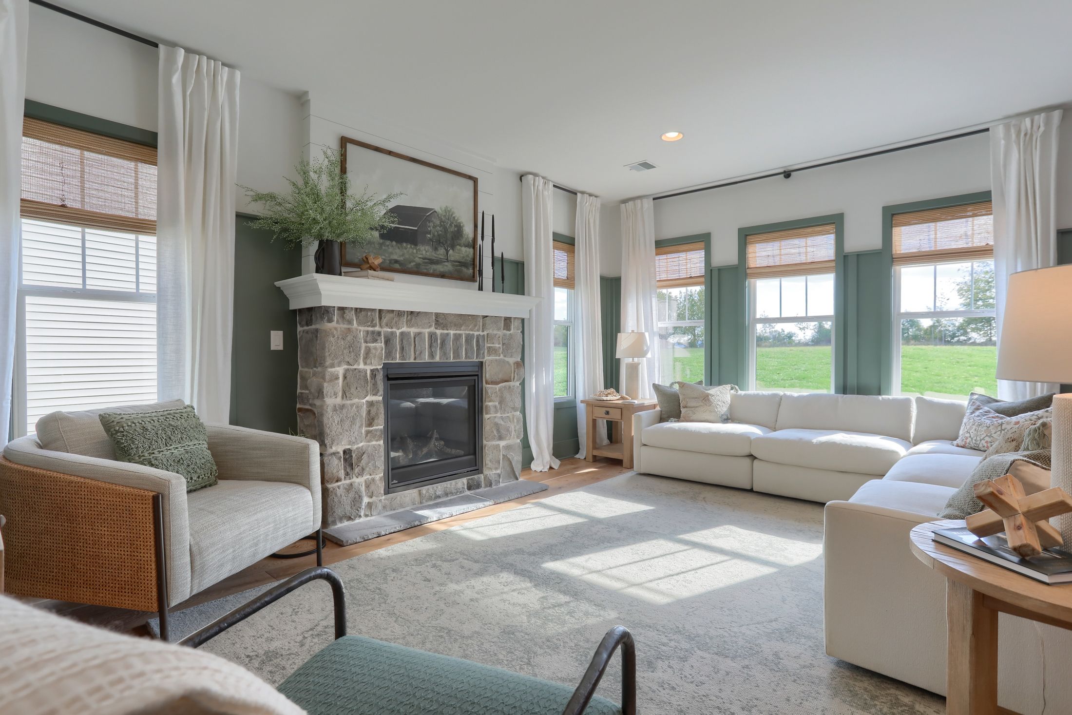 Living Room in a Wynfield at Annville home from Garman Builders