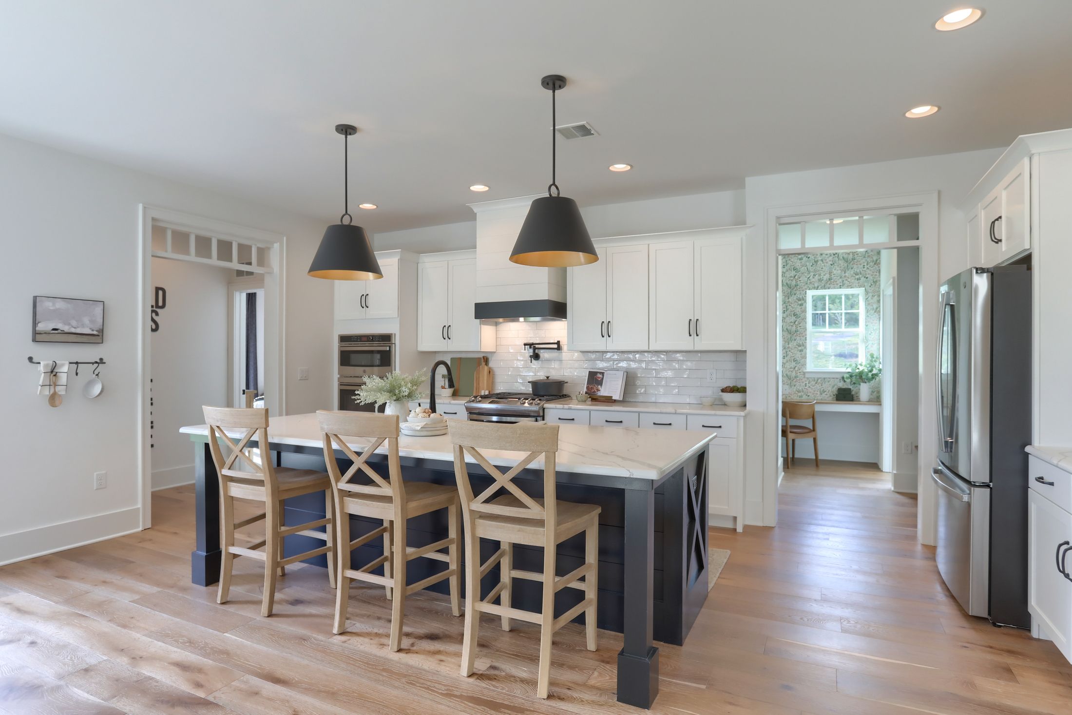 Kitchen With Center Island in a Wynfield at Annville home from Garman Builders