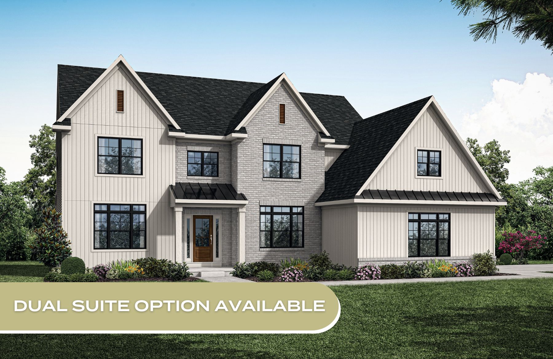 Front Elevation of the Nottingham Model from Garman Builders