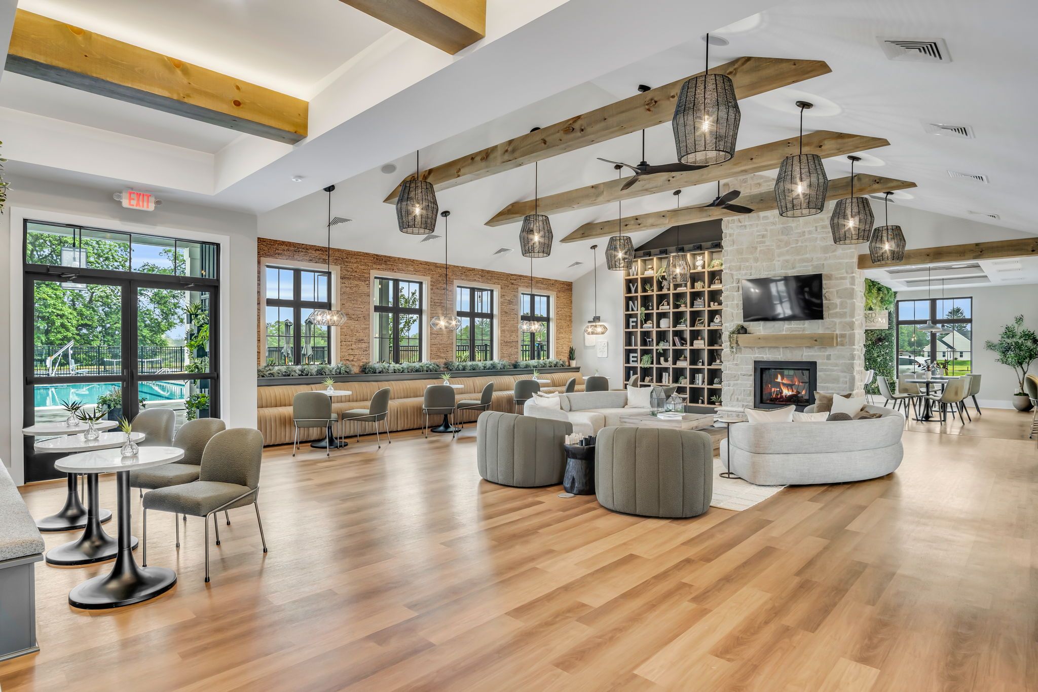 Common area in the Wyn Clubhouse at Wynfield at Annville