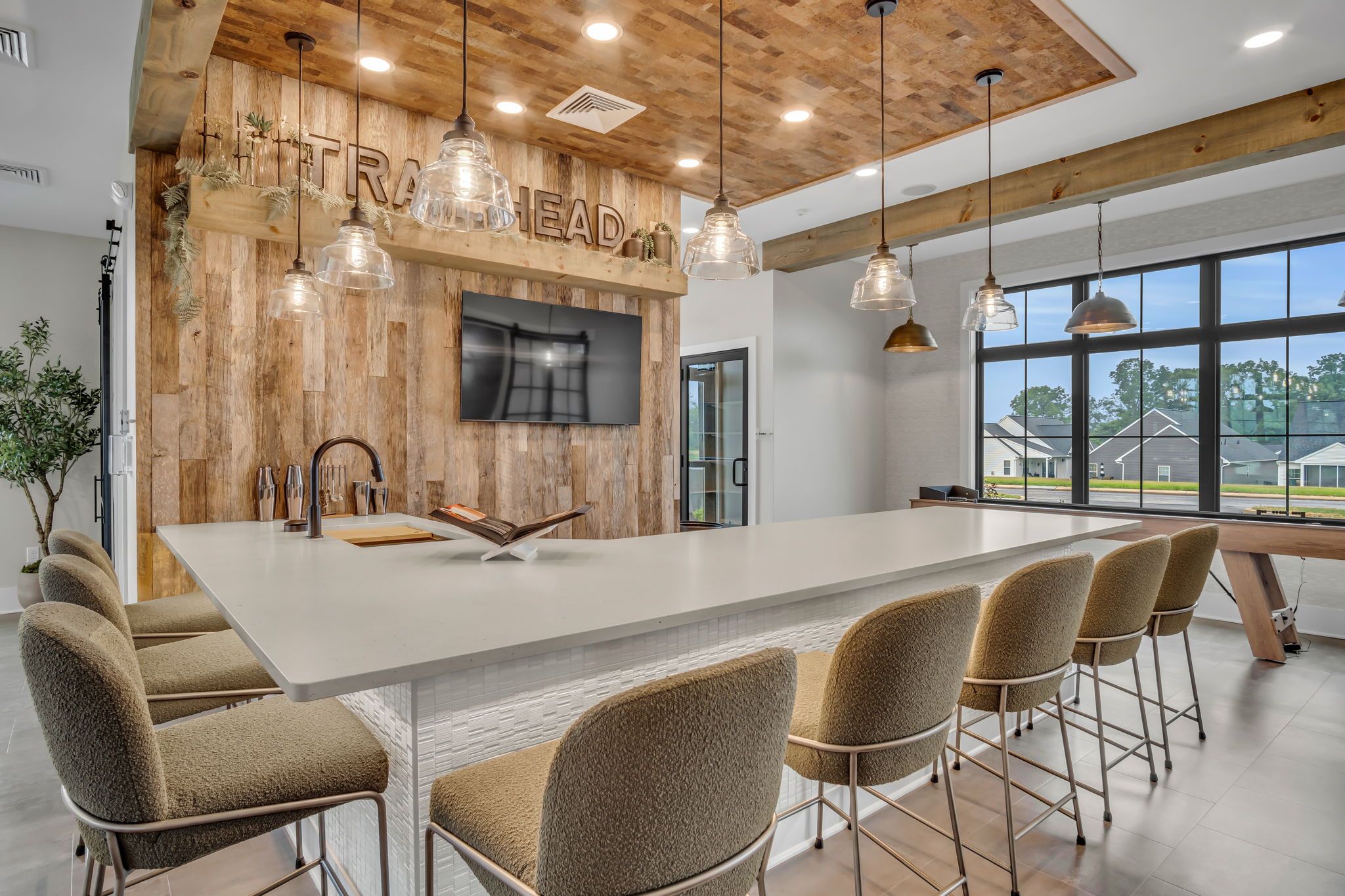 Trail Head Bar in the Wyn Clubhouse at Wynfield at Annville