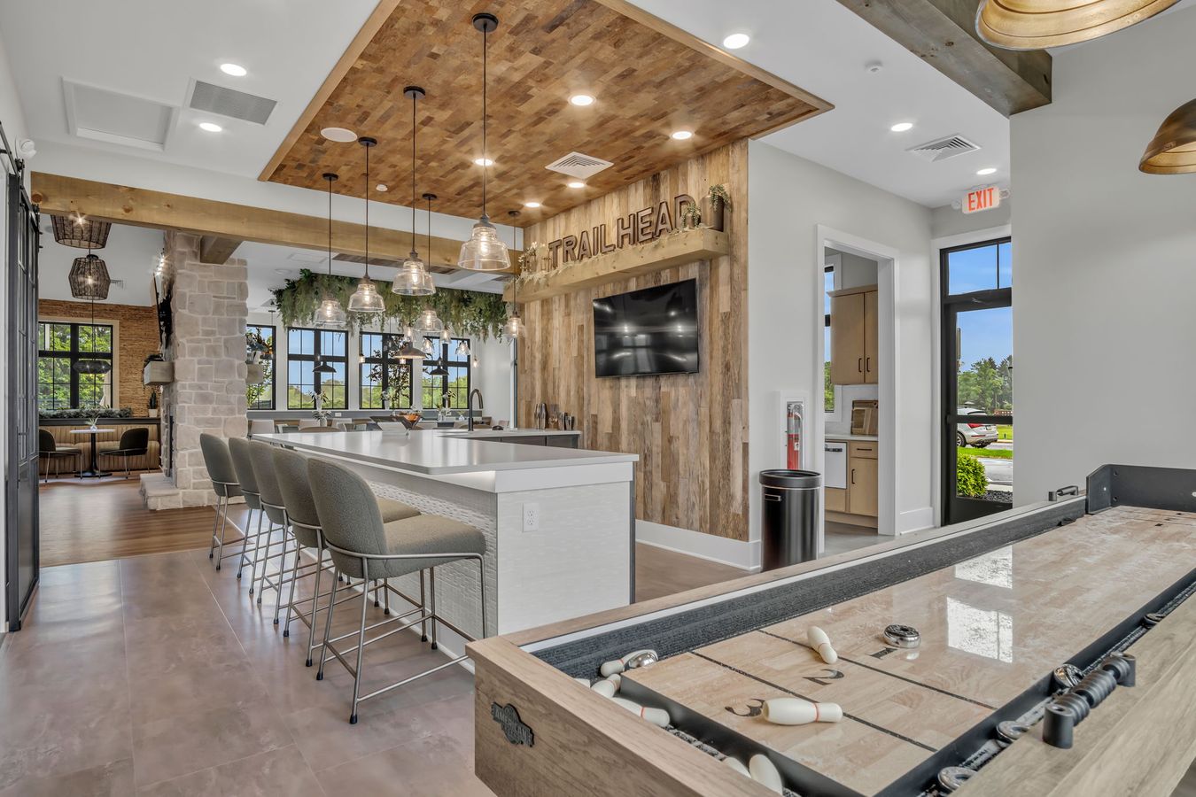 Trail Head Bar in the Wyn Clubhouse at Wynfield at Annville