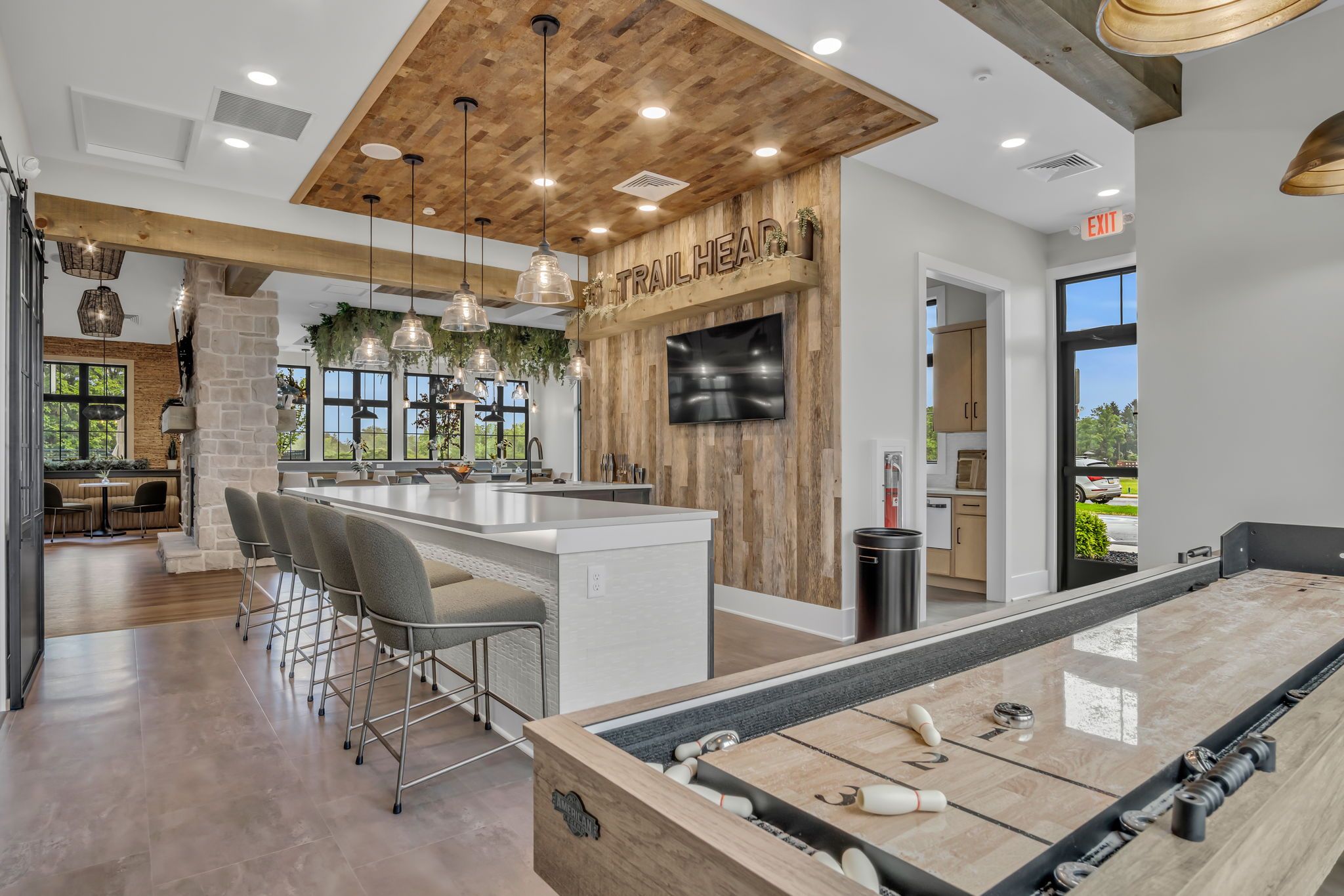 Trail Head Bar in the Wyn Clubhouse at Wynfield at Annville