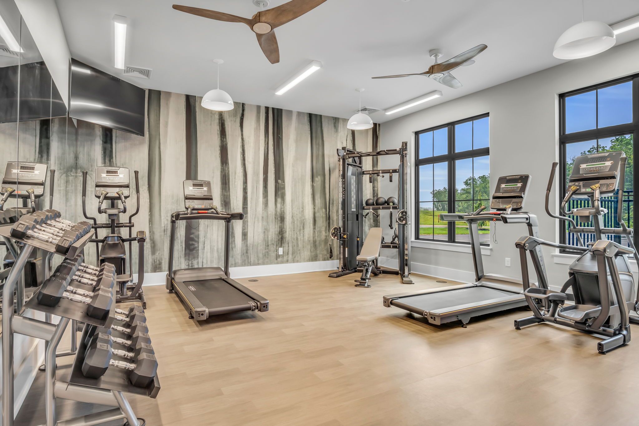 Gym in the Wyn Clubhouse at Wynfield at Annville