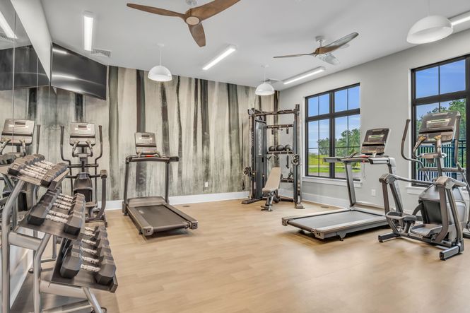 Gym in the Wyn Clubhouse at Wynfield at Annville