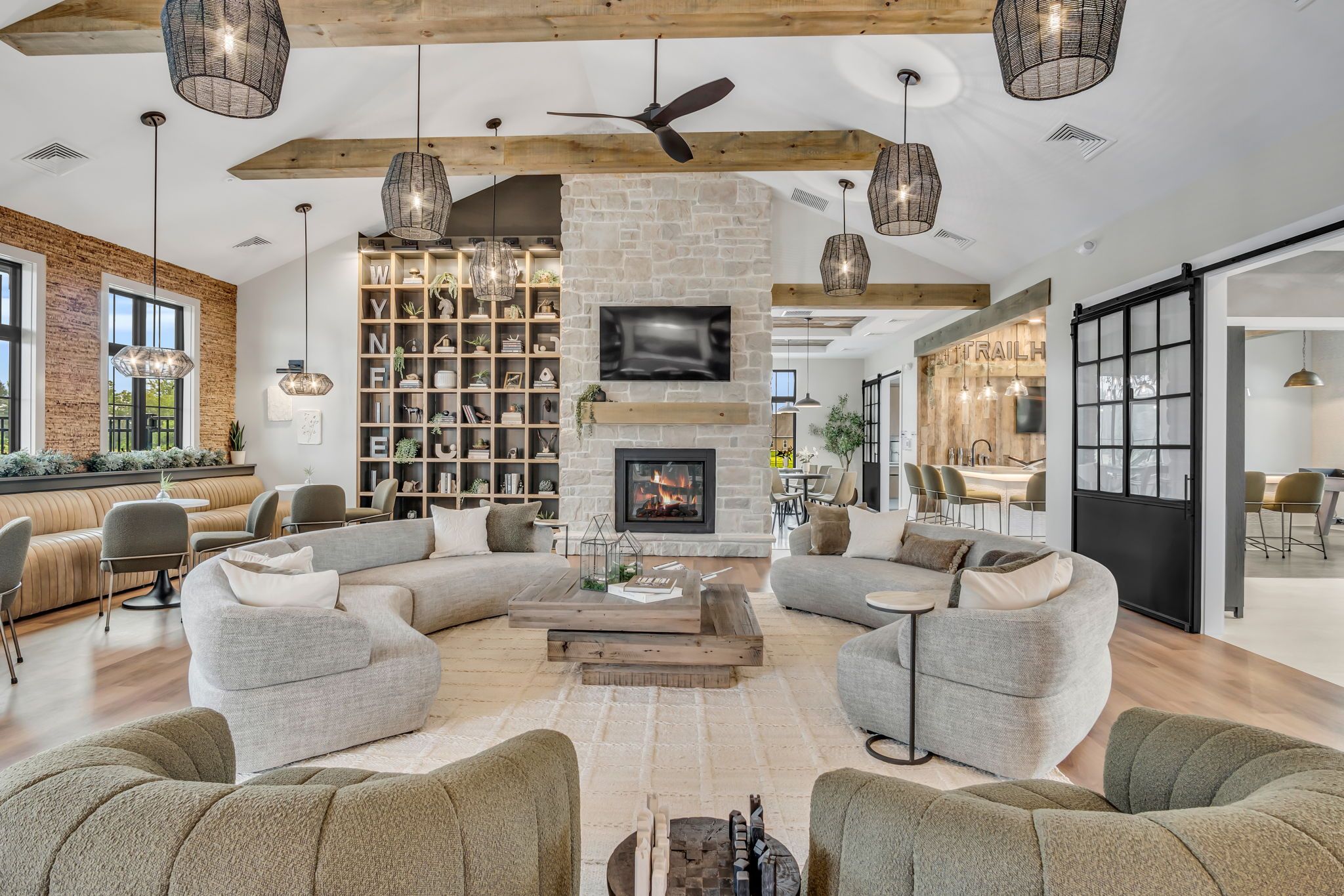 Common area in the Wyn Clubhouse at Wynfield at Annville