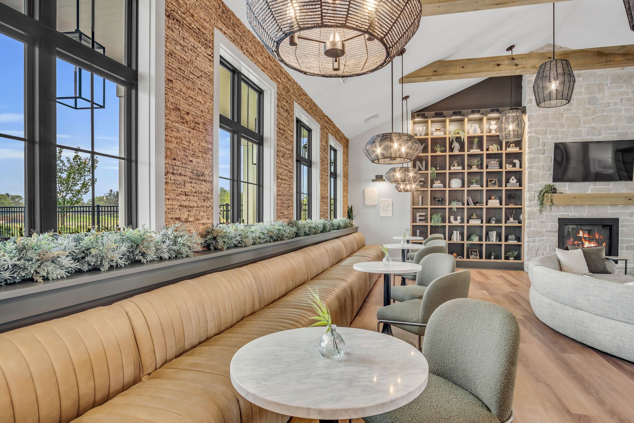 Common area in the Wyn Clubhouse at Wynfield at Annville