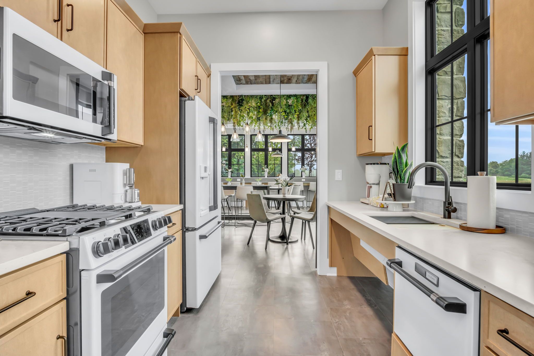 Common use kitchen in the Wyn Clubhouse at Wynfield at Annville