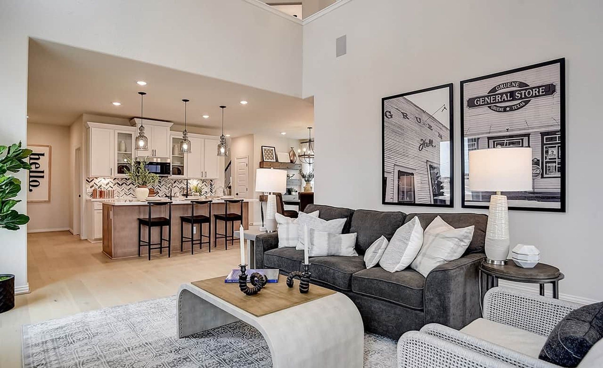 Experience luxury with open layouts and modern finishes at Casinas at Gruene, Texas.