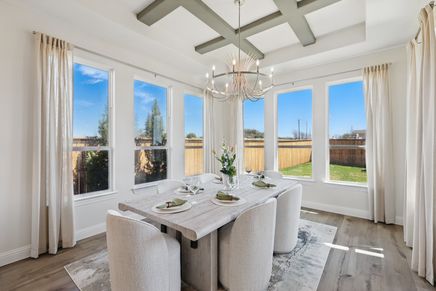 Experience sophistication with coffered ceilings and sunlit windows in Rio Vista, Kelly Ranch.