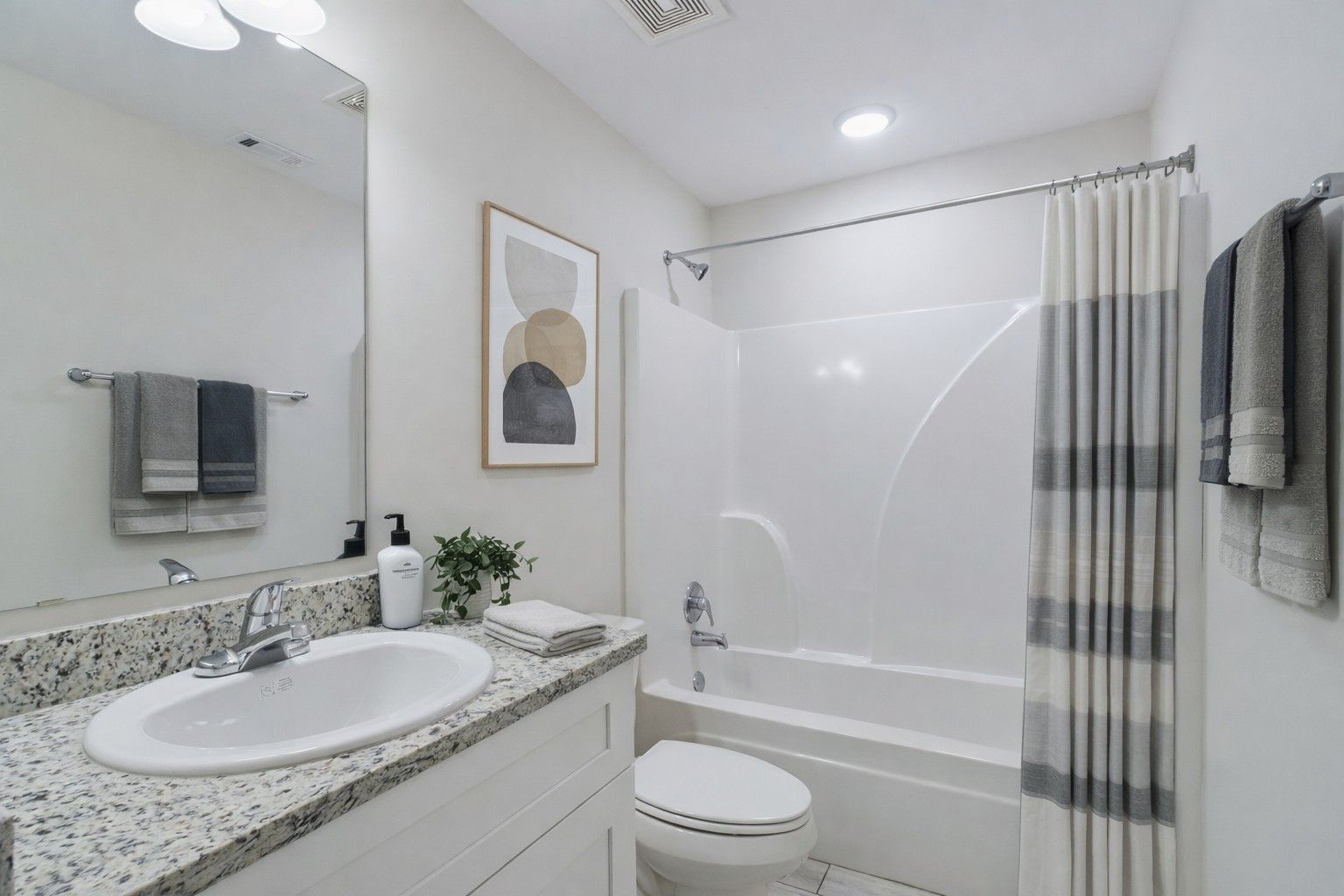 Staged Guest Bathroom
