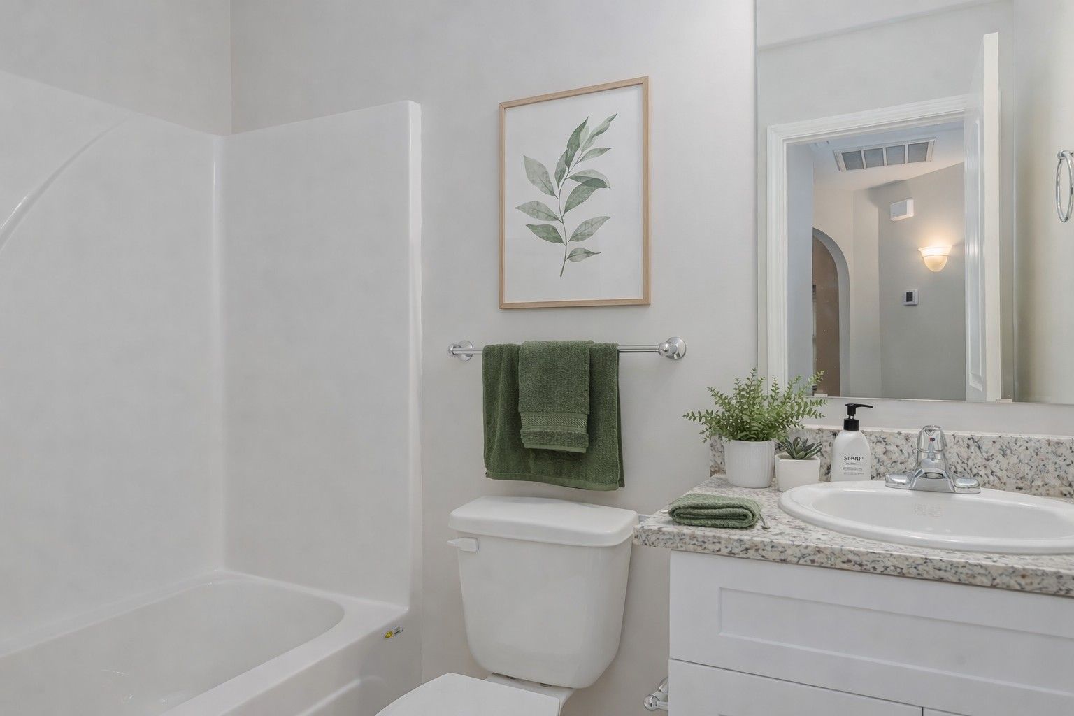 Staged Guest Bathroom