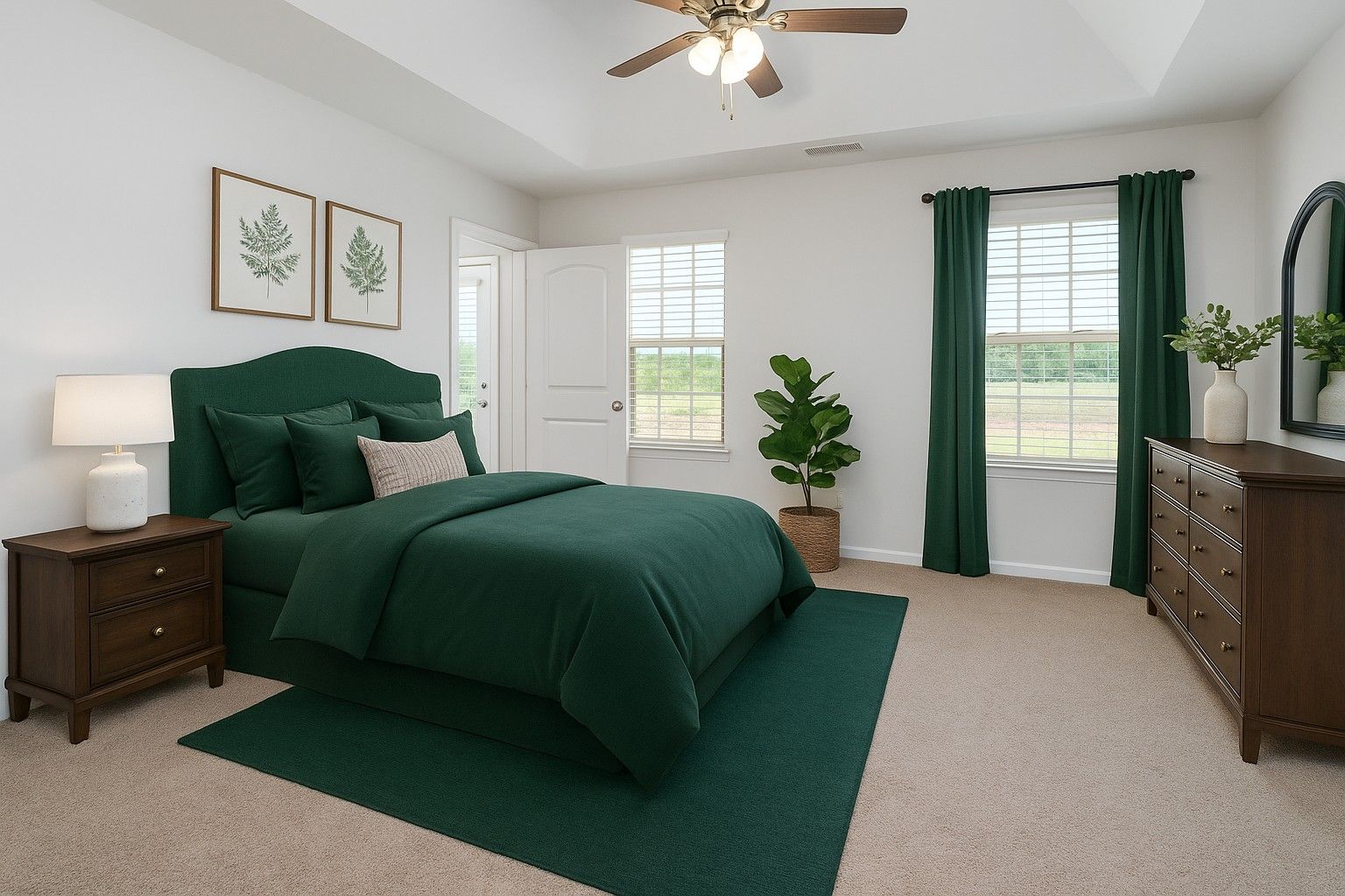 Staged Primary Bedroom