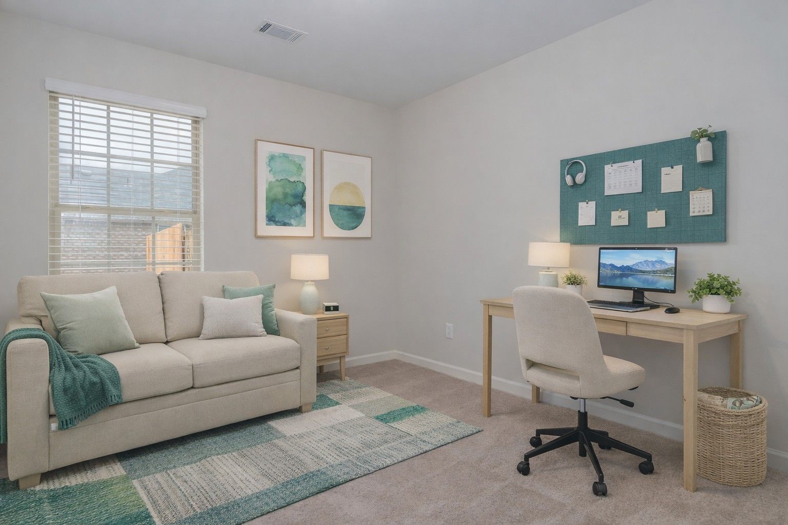 Staged Guest Bedroom/ Office