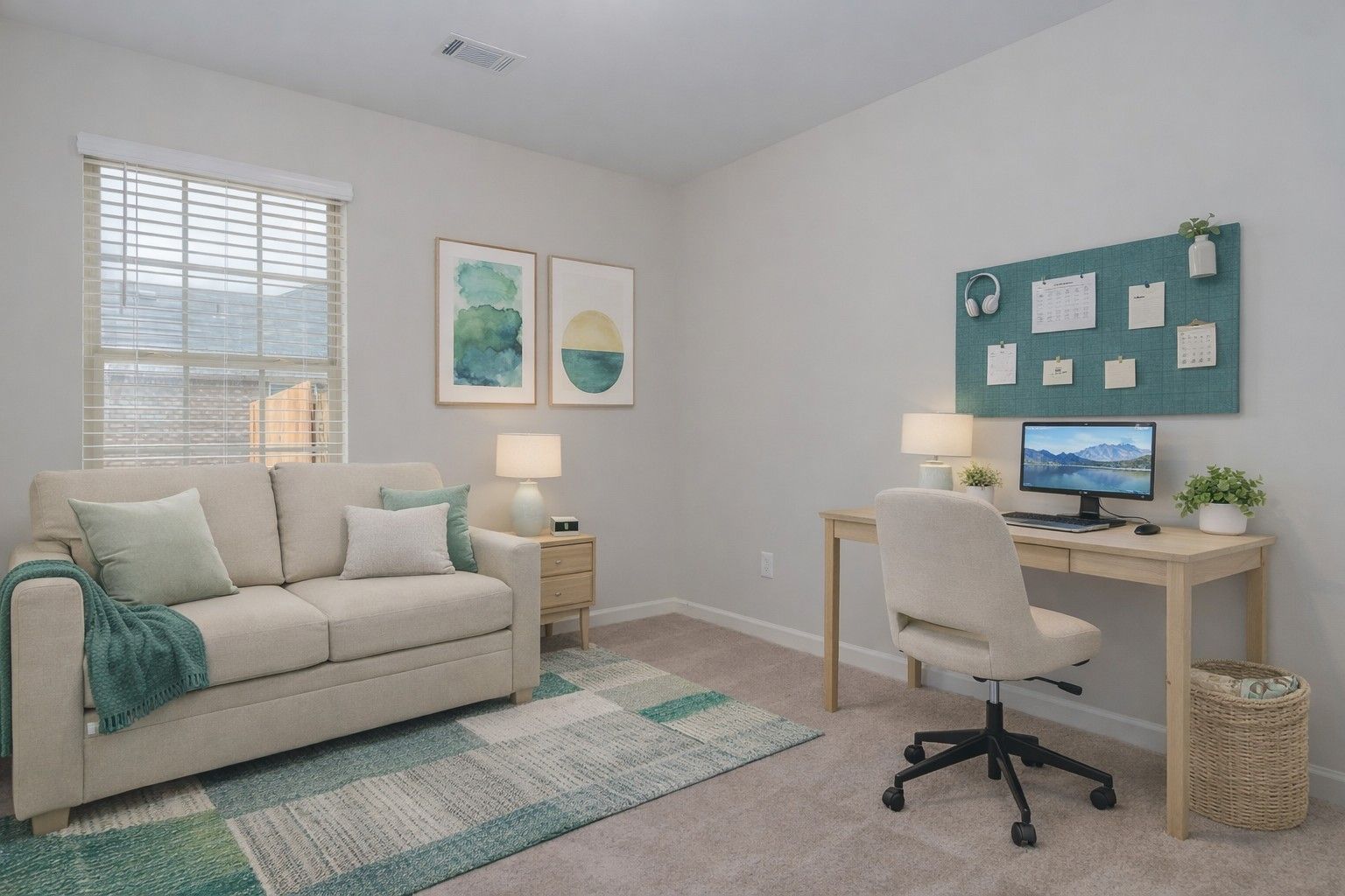 Staged Guest Bedroom/ Office
