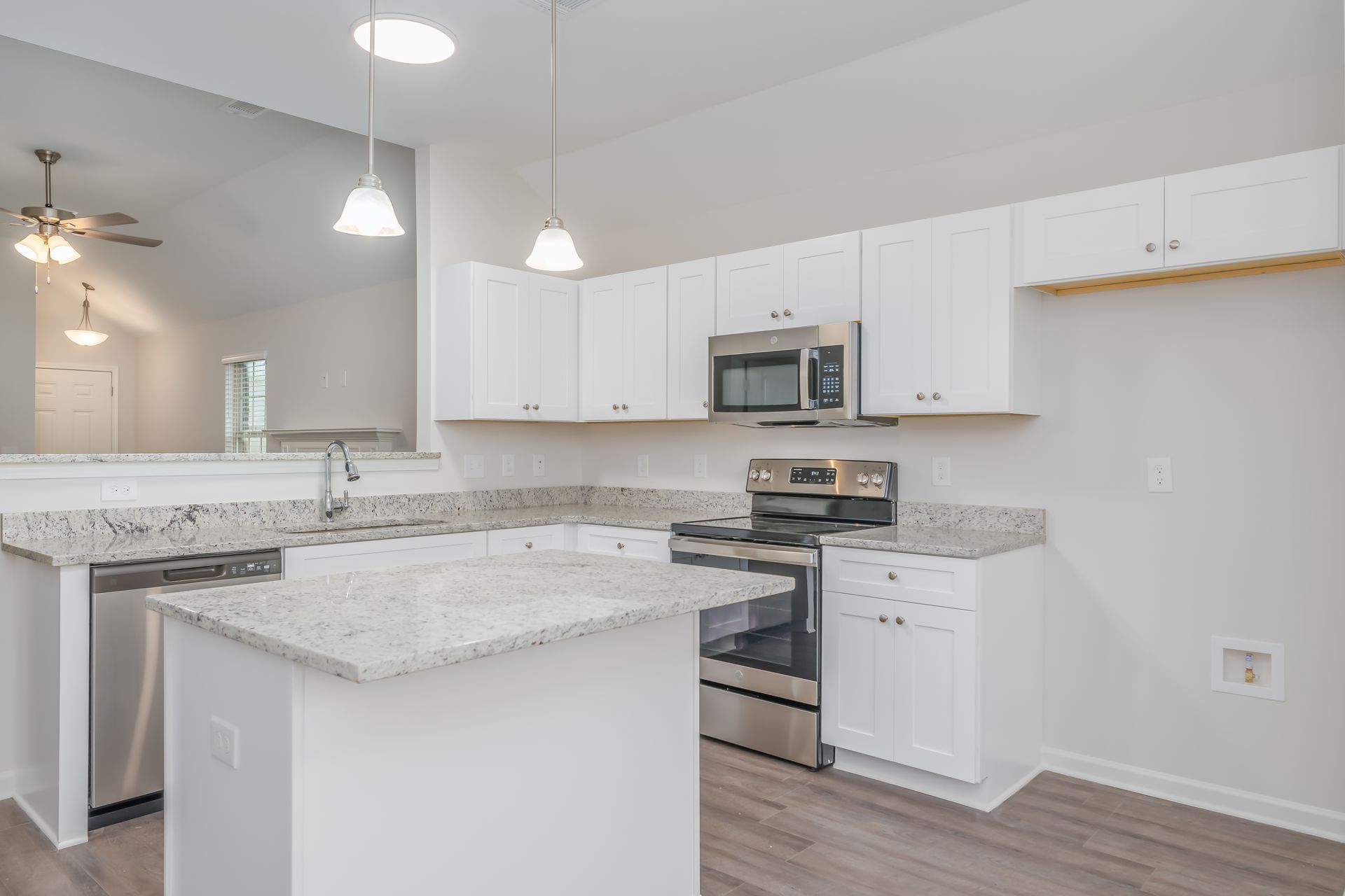 Kitchen and Island