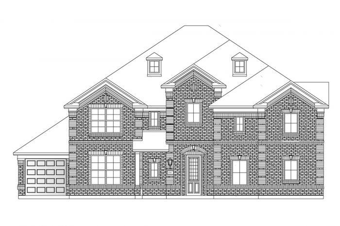 Downton Abbey 3 Car Garage at SP floor plan