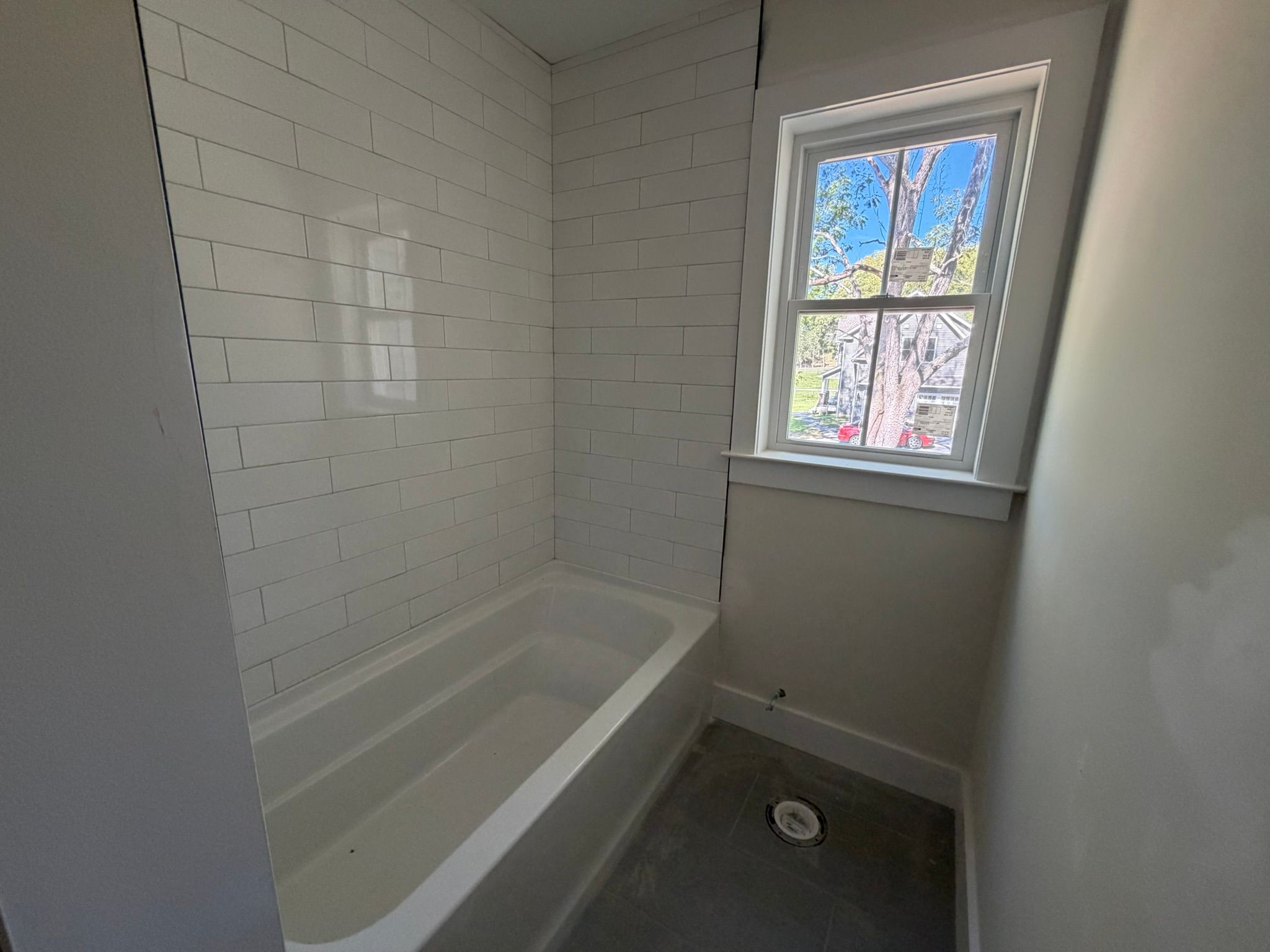 Bathroom Construction Progress Photo of Second Floor Full Bath