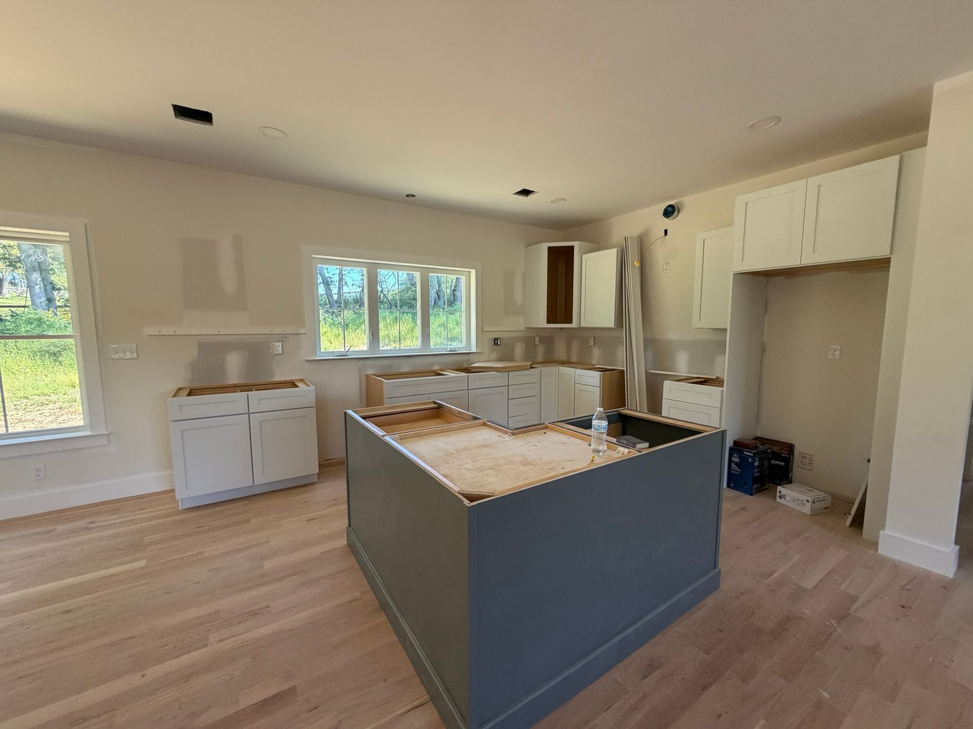 Kitchen Construction Progress Photo