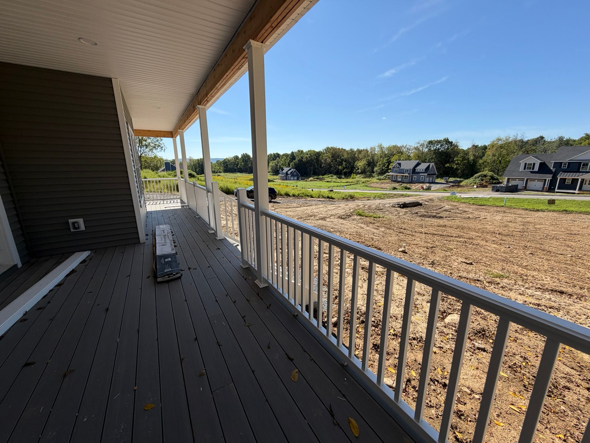 Construction Progress Photo of Covered Porch