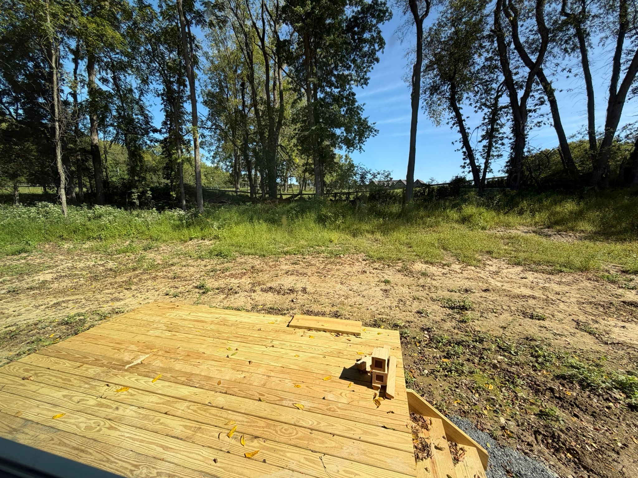 Construction Progress Photo of Rear Deck 