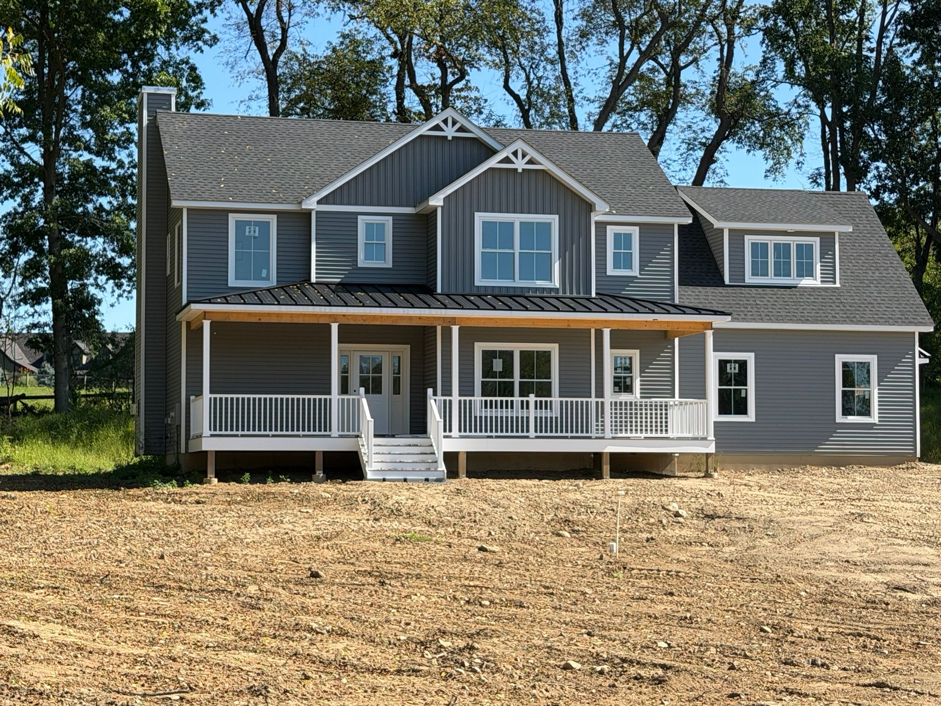 Construction progress photo showcasing the ongoing development and craftsmanship of this thoughtfully designed new home.