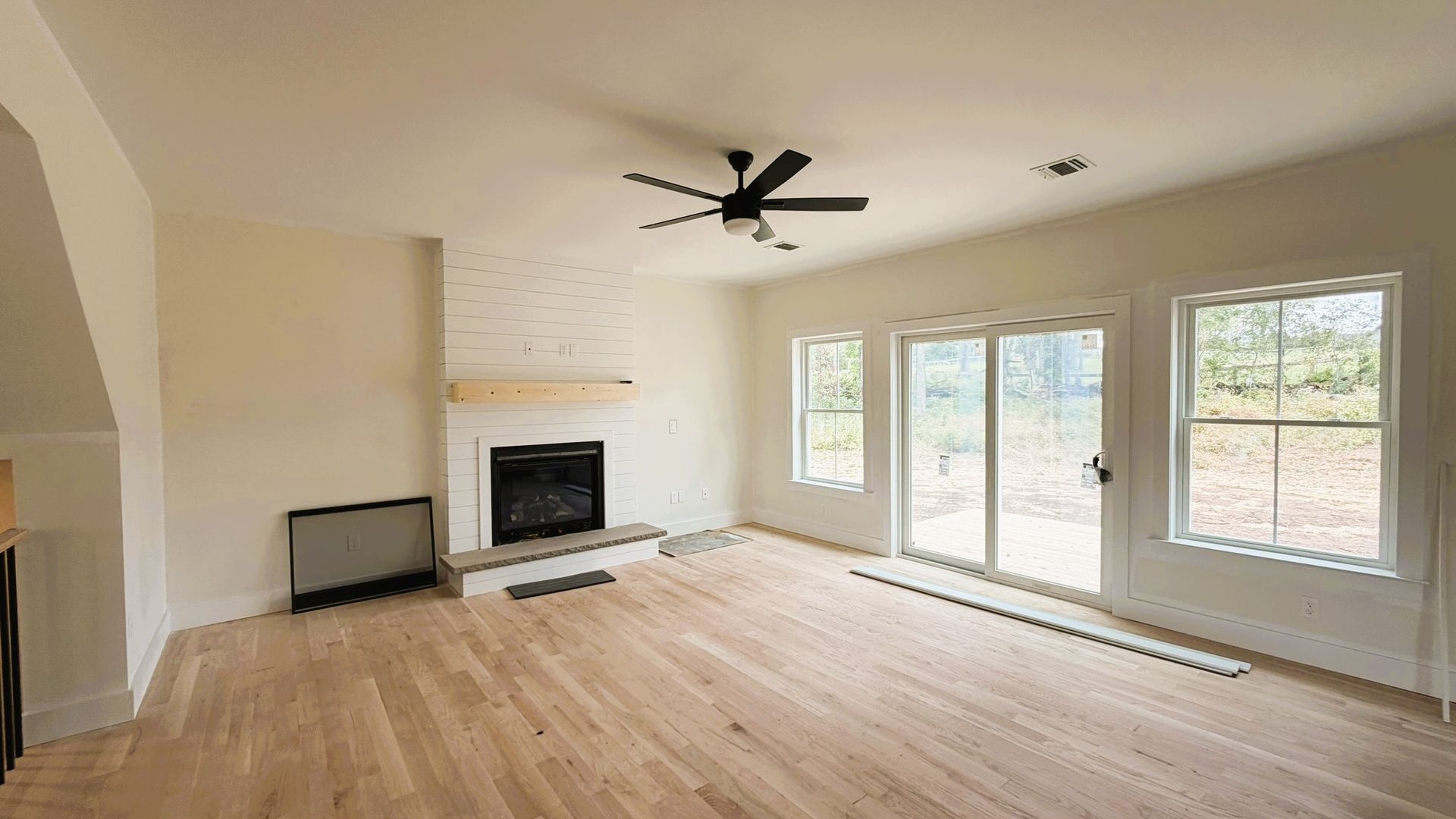 Construction Progress Photo of Living Room