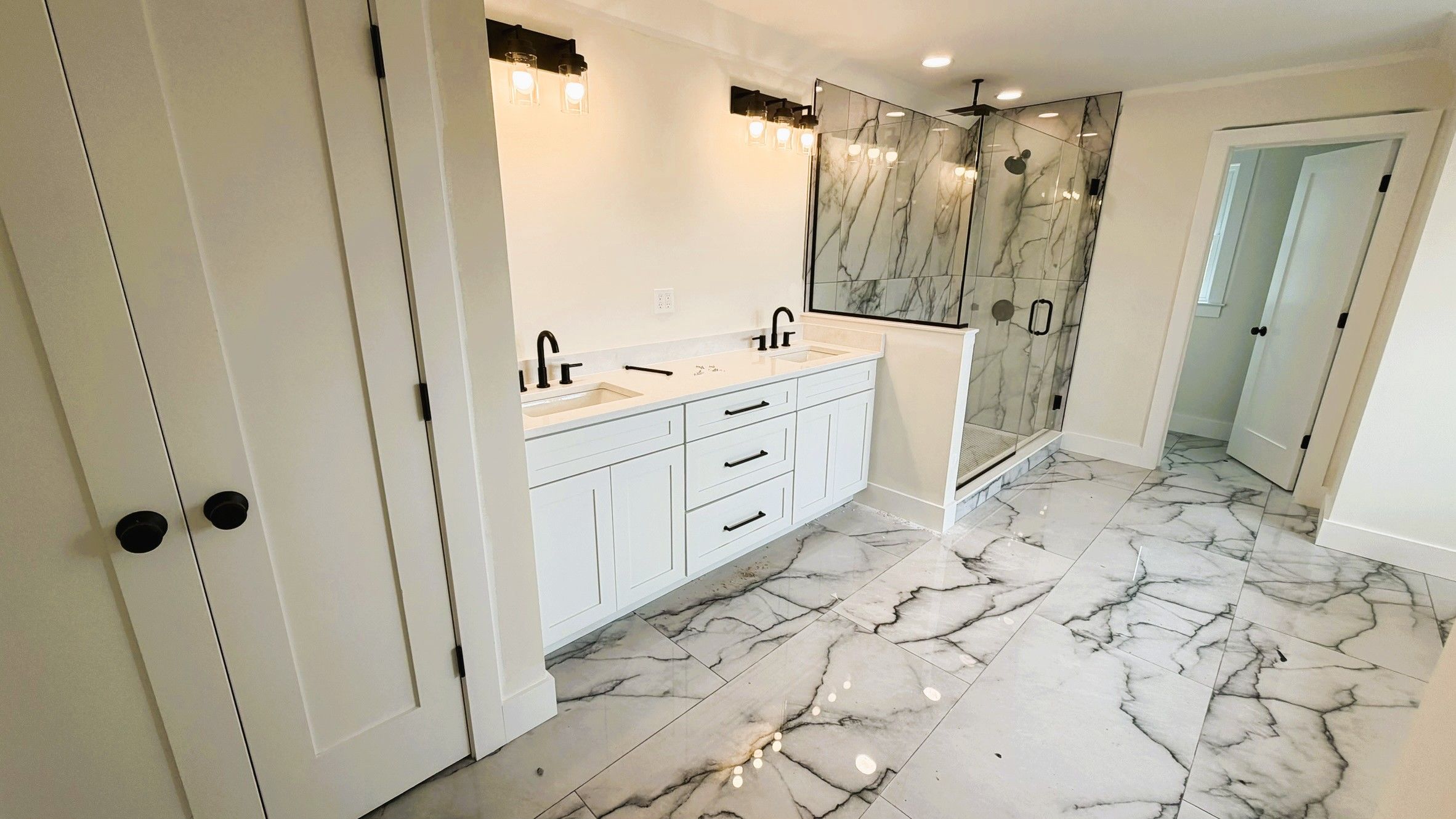 Construction Progress Photo of Primary Bath