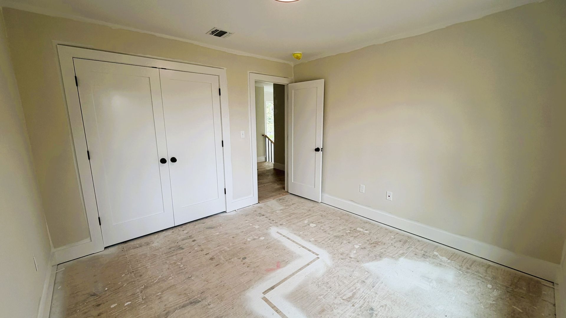Construction Progress Photo of Bedroom