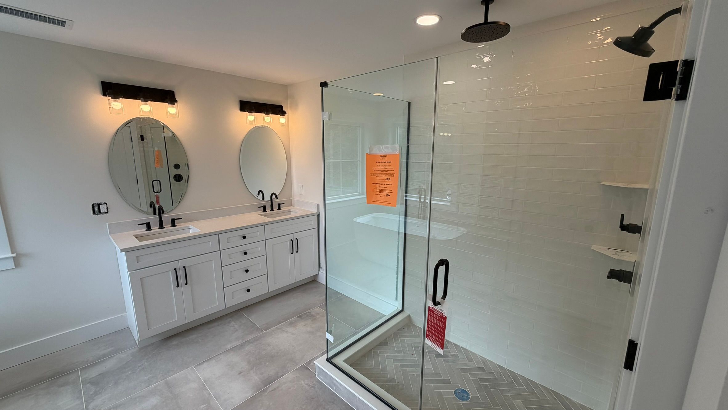 Construction Progress Photo of Fennel Primary Bathroom