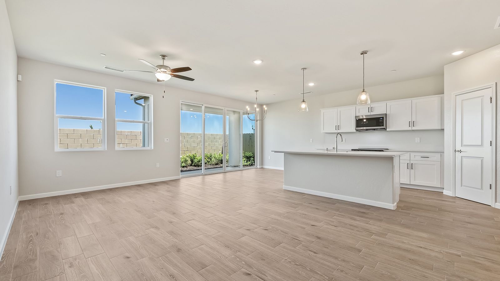 Great Room, Kitchen & Dining Room