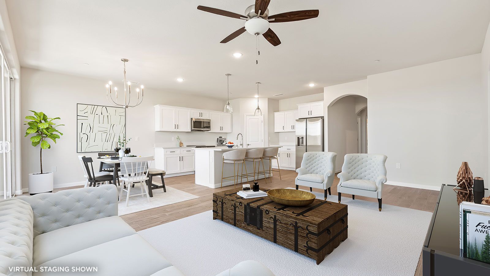 Great Room (shown with virtual staging)