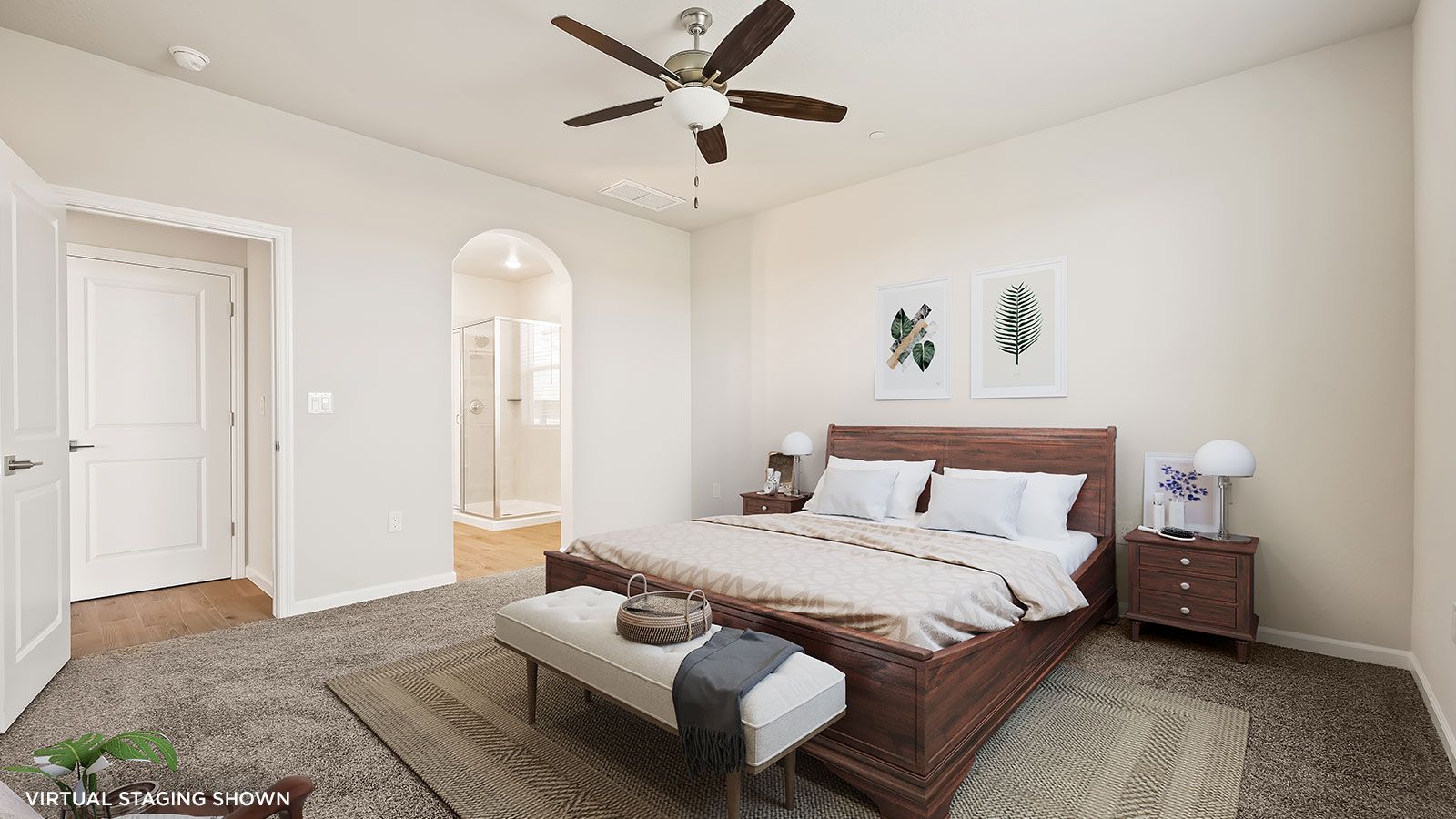 Primary Suite (shown with virtual staging)