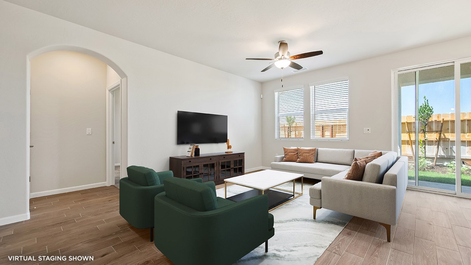 Great Room (shown with virtual staging)