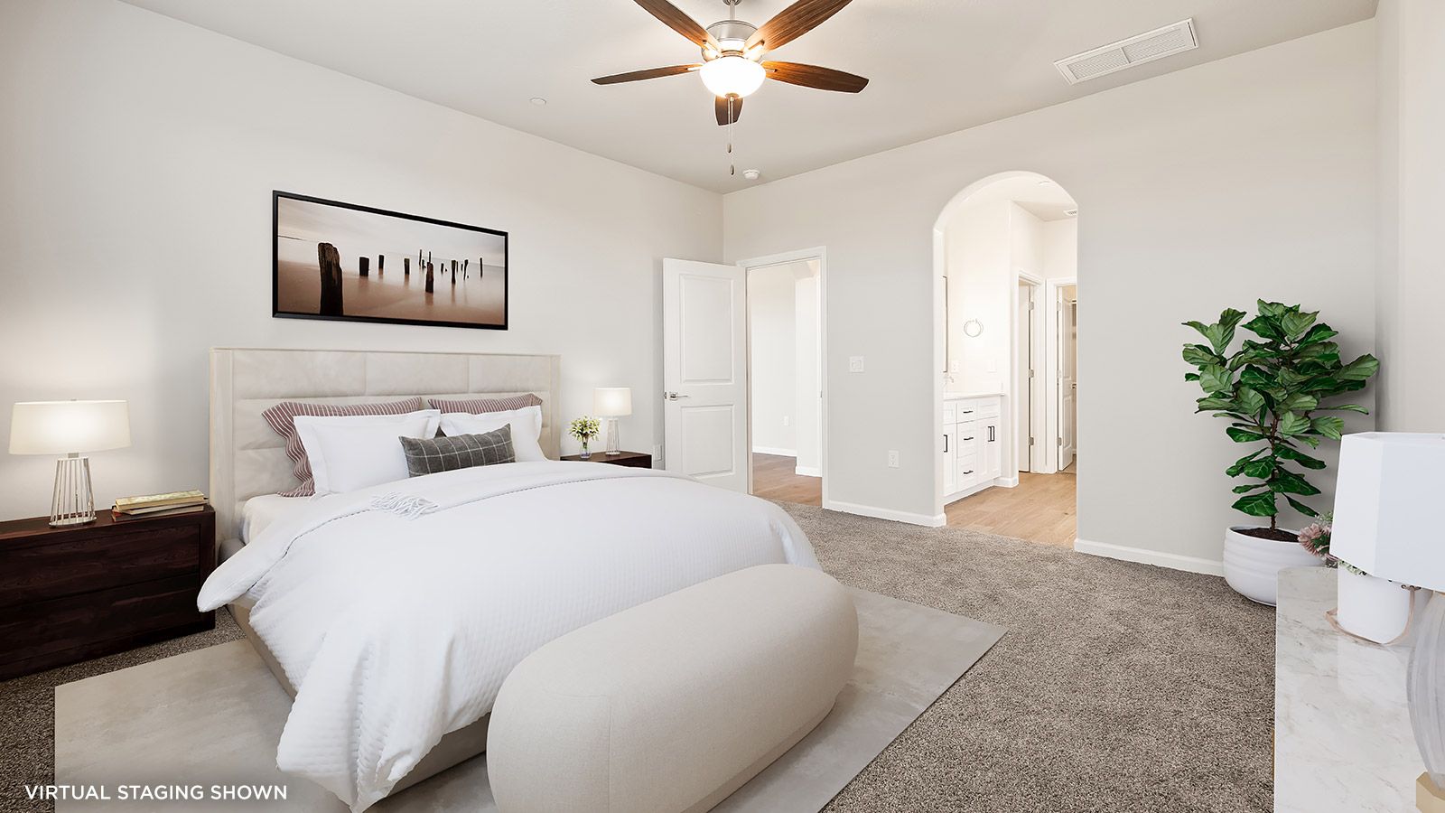 Primary Suite (shown with virtual staging)