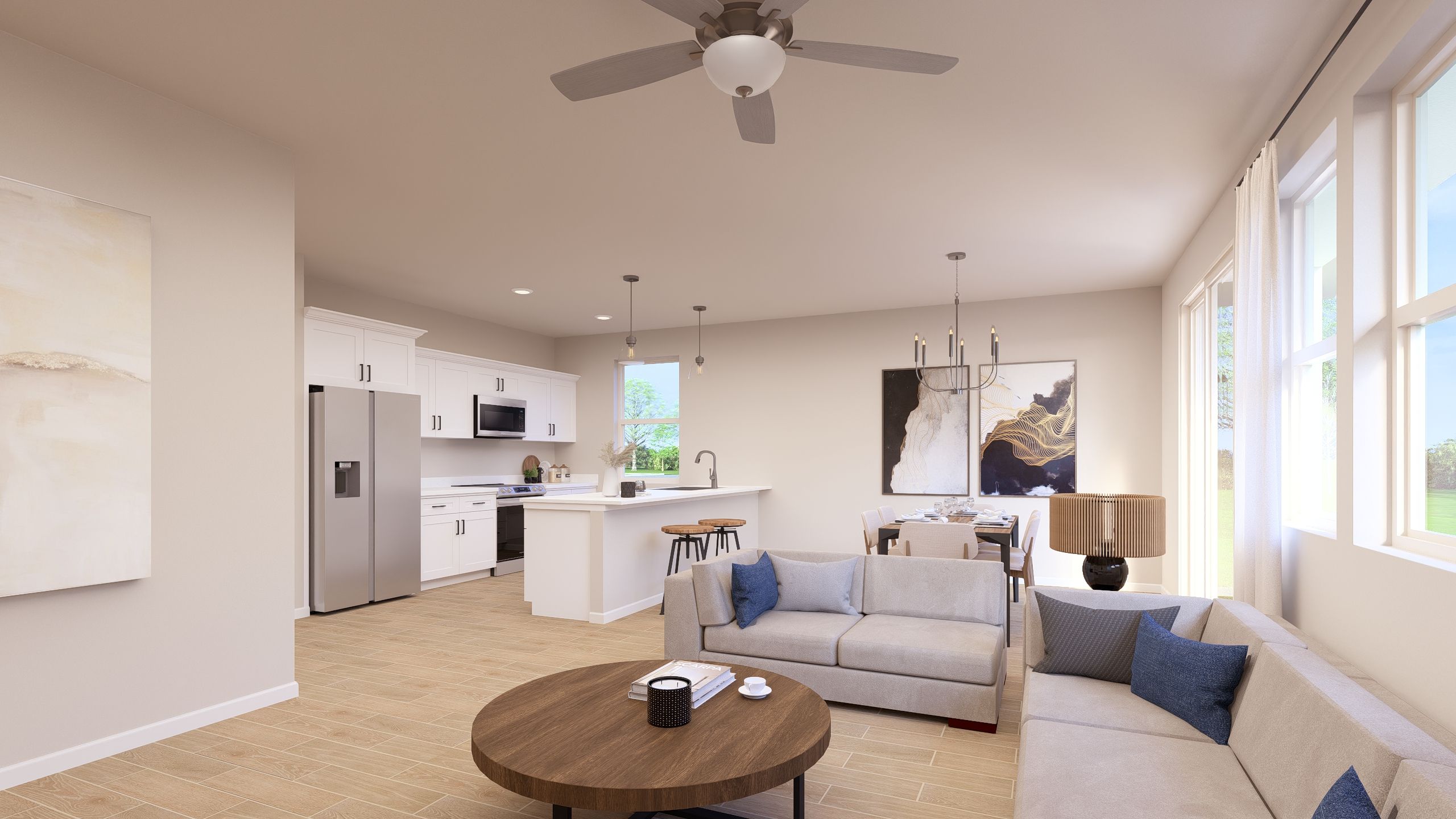 Villa 1 Kitchen - Artist Rendering