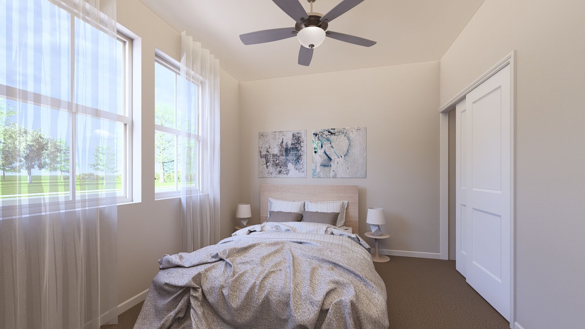 Villa 1 Bedroom 3 - Artist Rendering