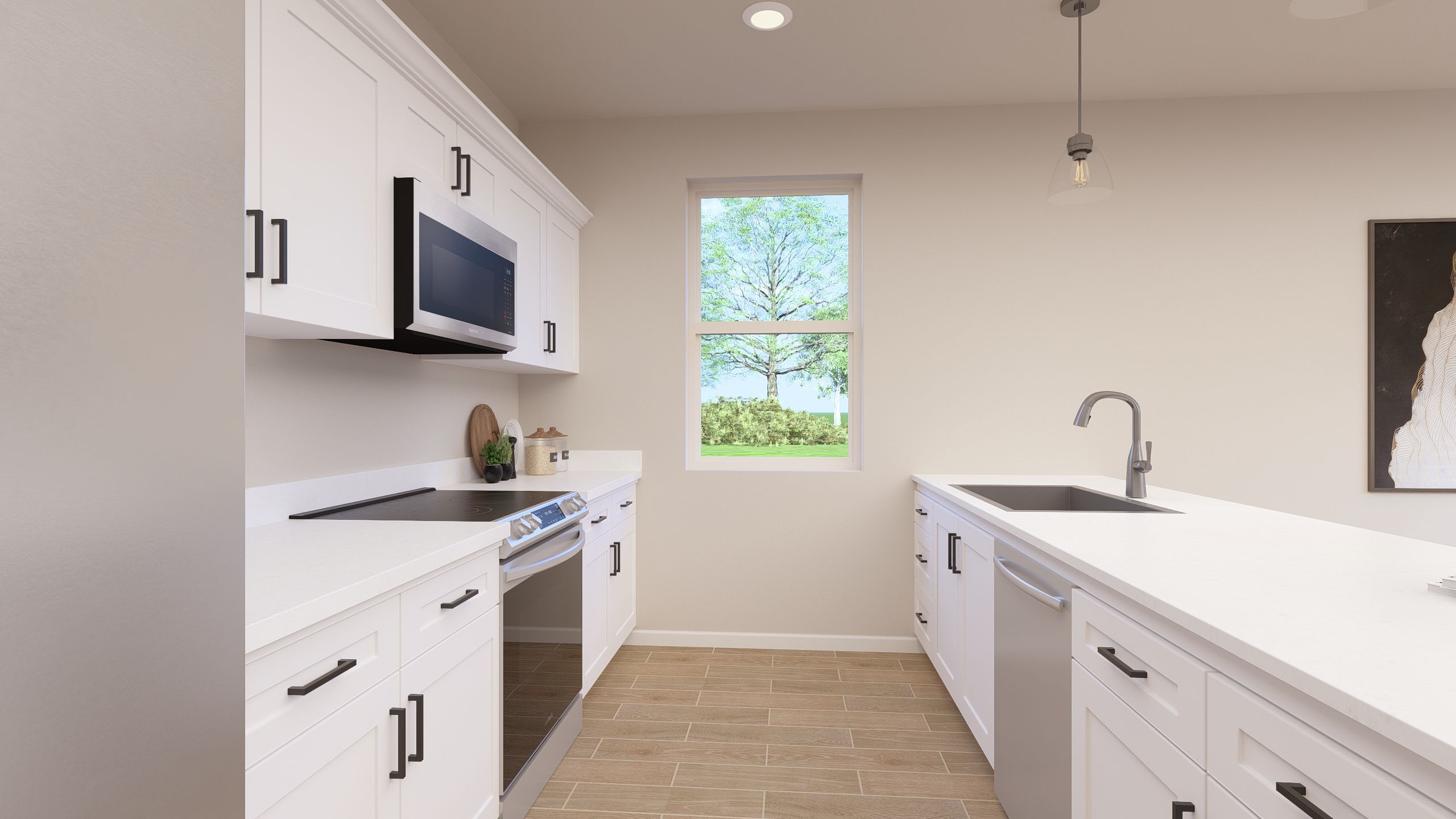 Villa 1 Kitchen - Artist Rendering