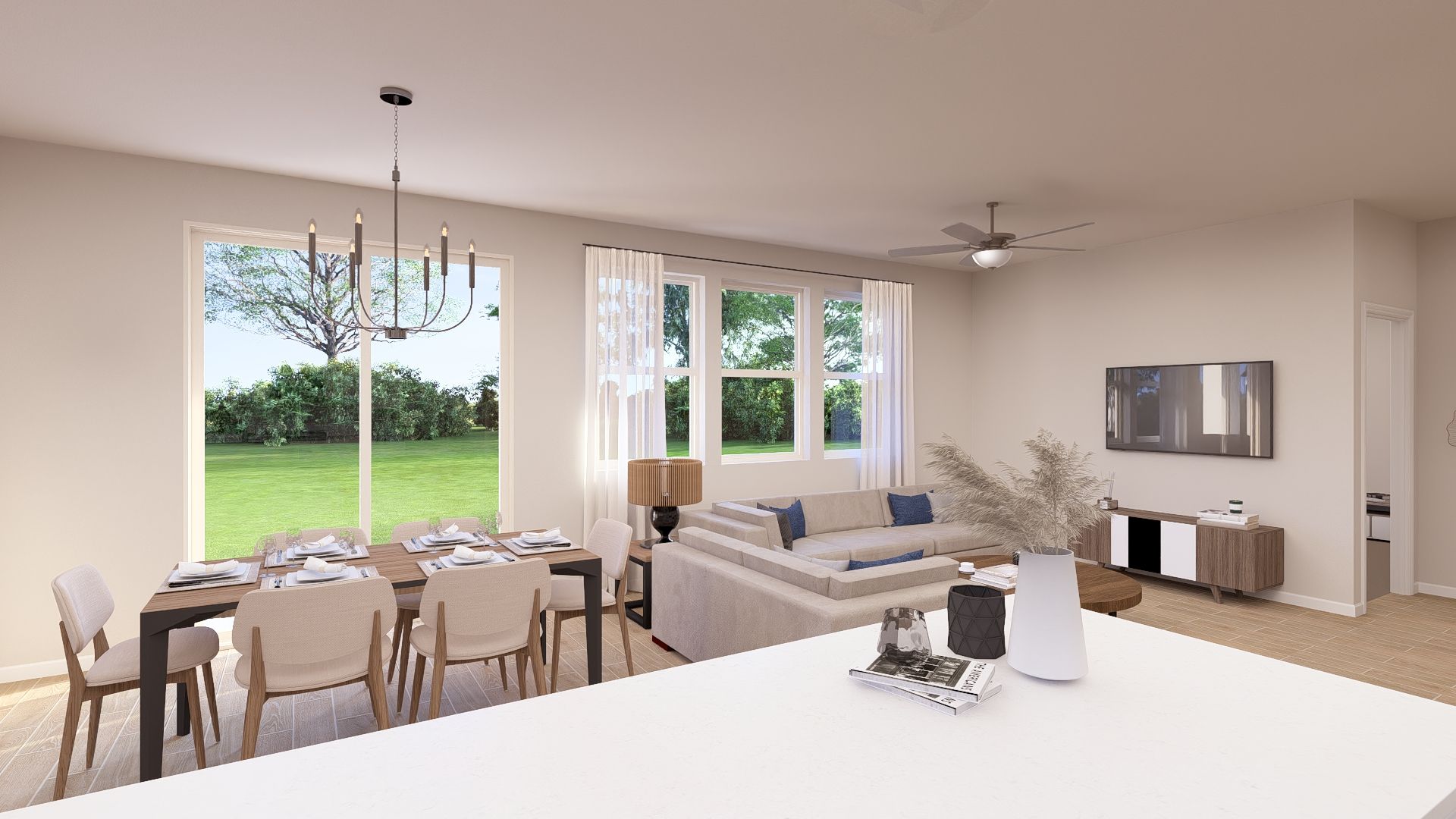 Villa 1 Kitchen - Artist Rendering