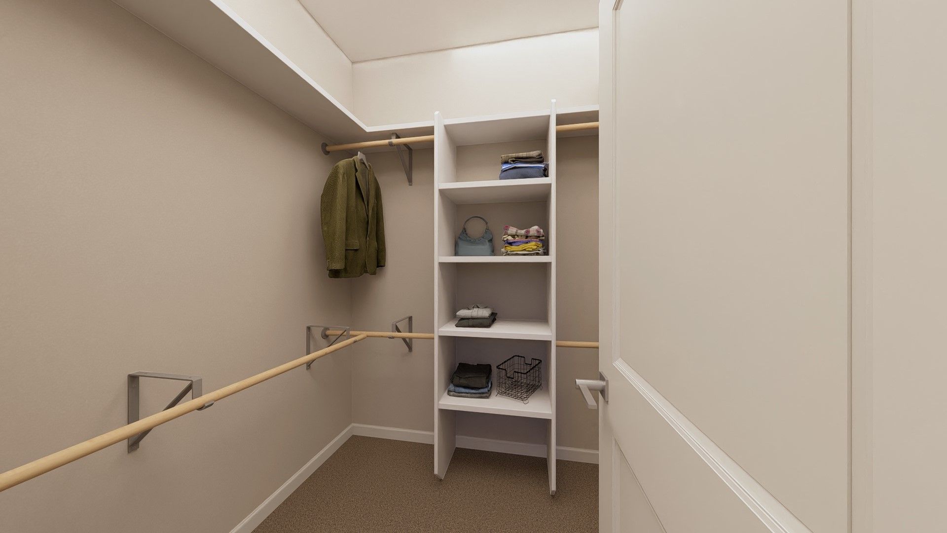 Villa 1 Primary Walk-In Closet - Artist Rendering