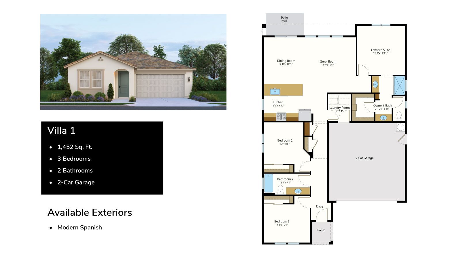 Villa 1 Floor Plan