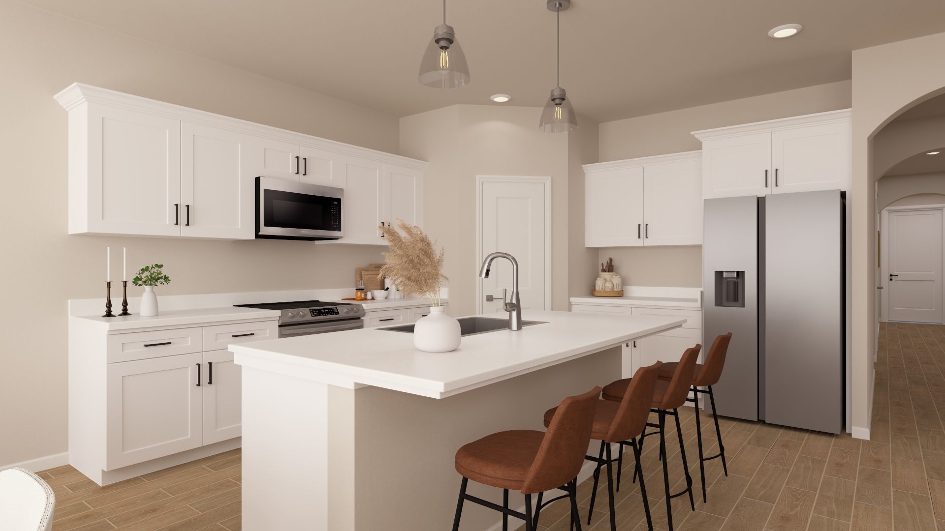 Villa 5 Kitchen - Artist Rendering